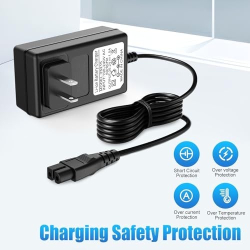 25.2V Charger Adapter for Robotic Pool Cleaner, Compatible with Cordless Vacuum