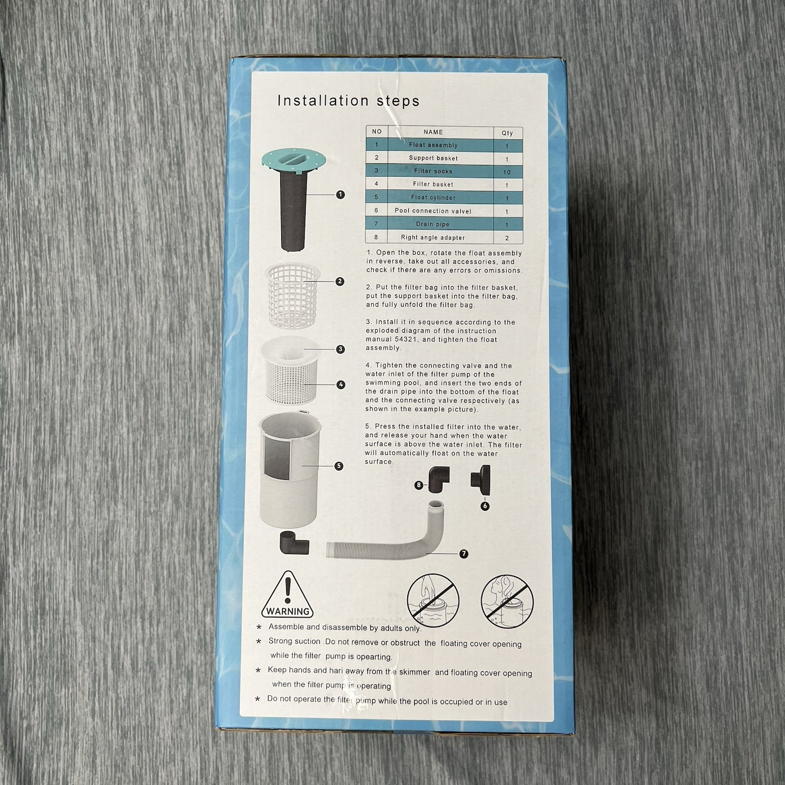 Automatic Surface Pool Skimmer – Floating Debris Catcher for Above Ground Pools