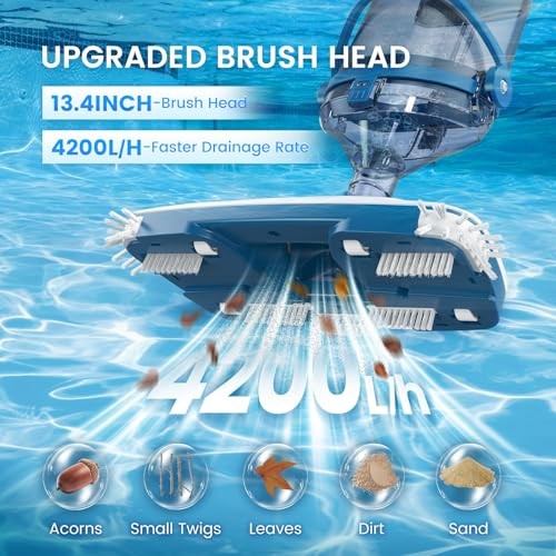 Rechargeable Pool Cleaner 60 Mins 13.4 In