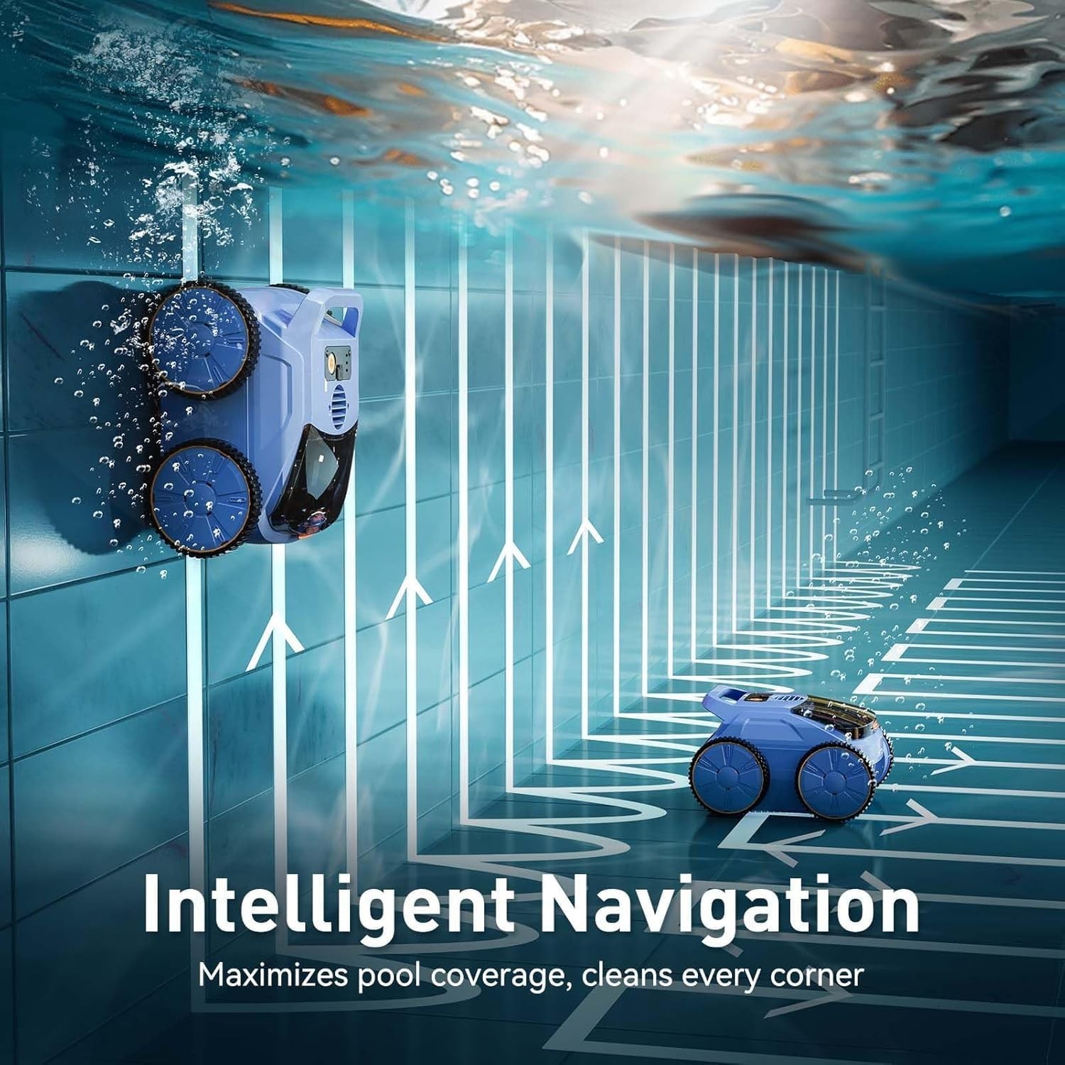 SEAUTO SAT20 Pool Vacuum,3 Modes for In/Above-Ground Pools Up to 2150 Sq. Ft.