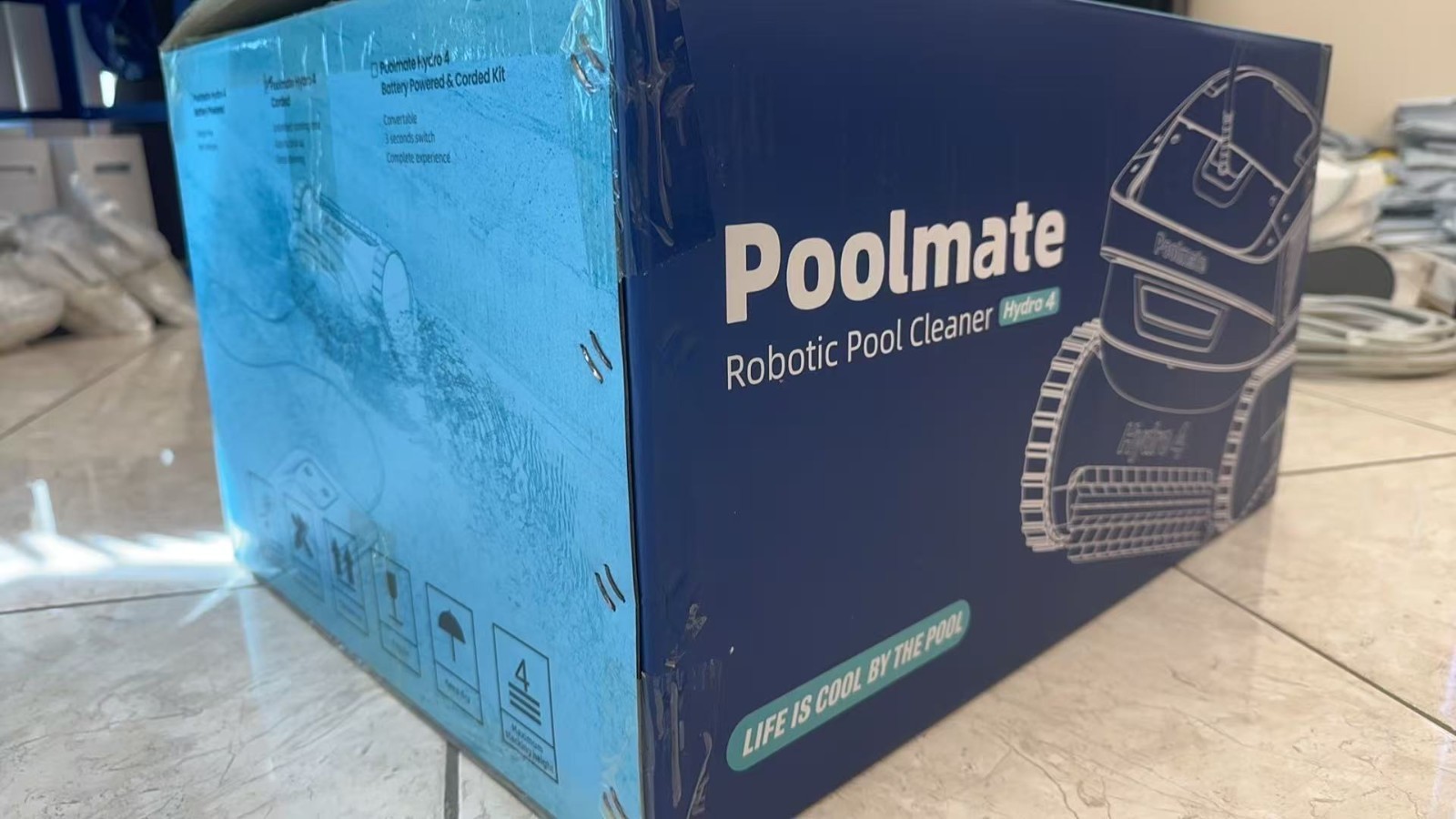 Poolmate Hydro 4 Inground Pool Vacuum Cleaner 50ft Corded for Floor, Wall Clean