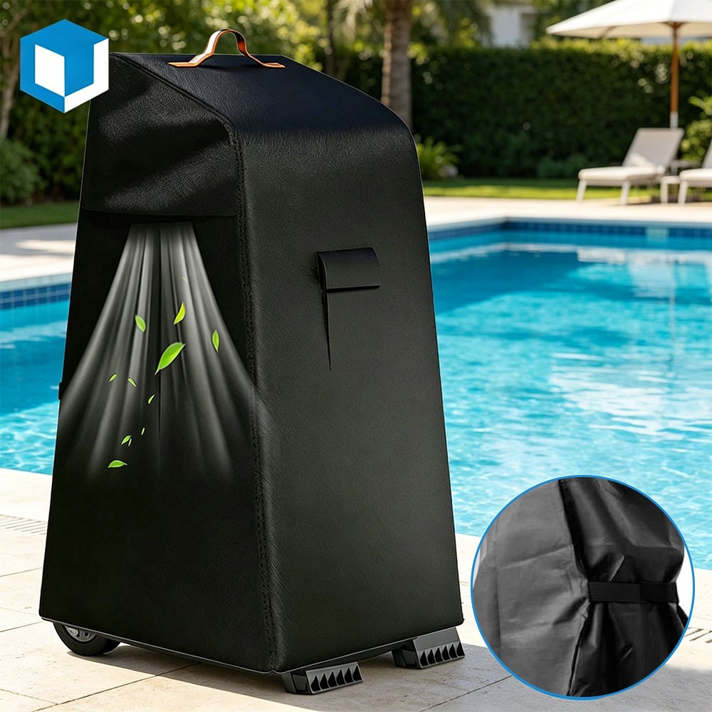Outdoor Robotic Pool Cleaner Caddy Cover 420D Waterproof Dustproof Protector