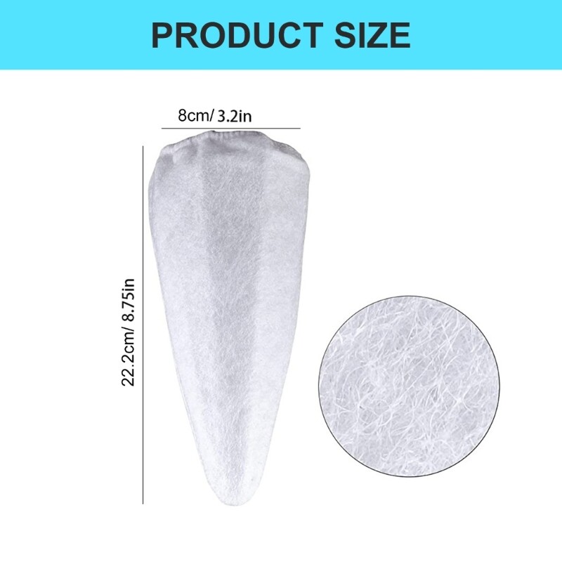 Polyester Fiber Pool Filter Net Bags Fine Mesh Bag for Traps Particles 10Pcs