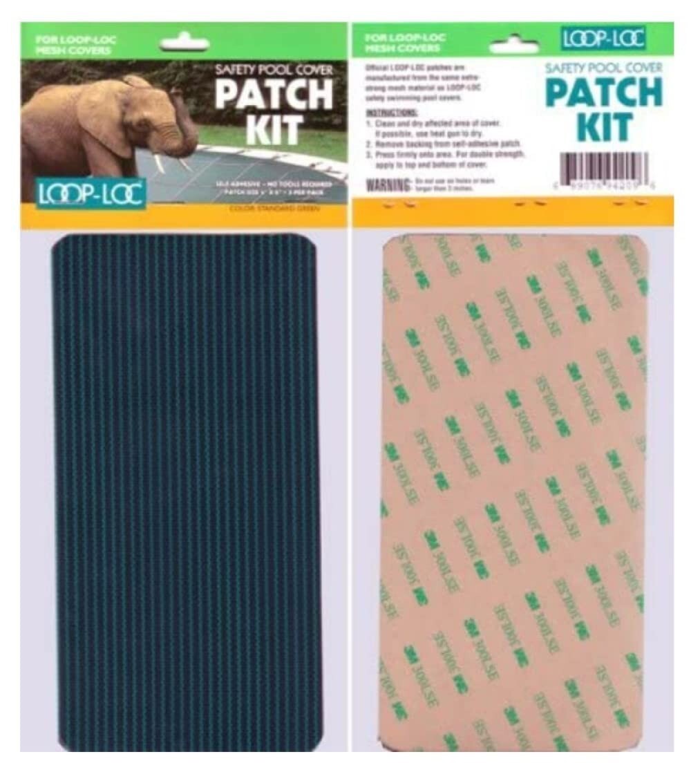 Loop-Loc Safety Cover Patch Kit – Green Mesh – 3 Patches
