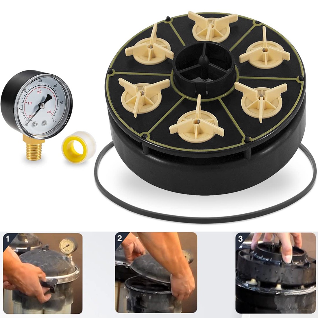 for Paramount 004-302-4408-00 6 Port Module Valve 005-302-3590-00 Pressure Gauge