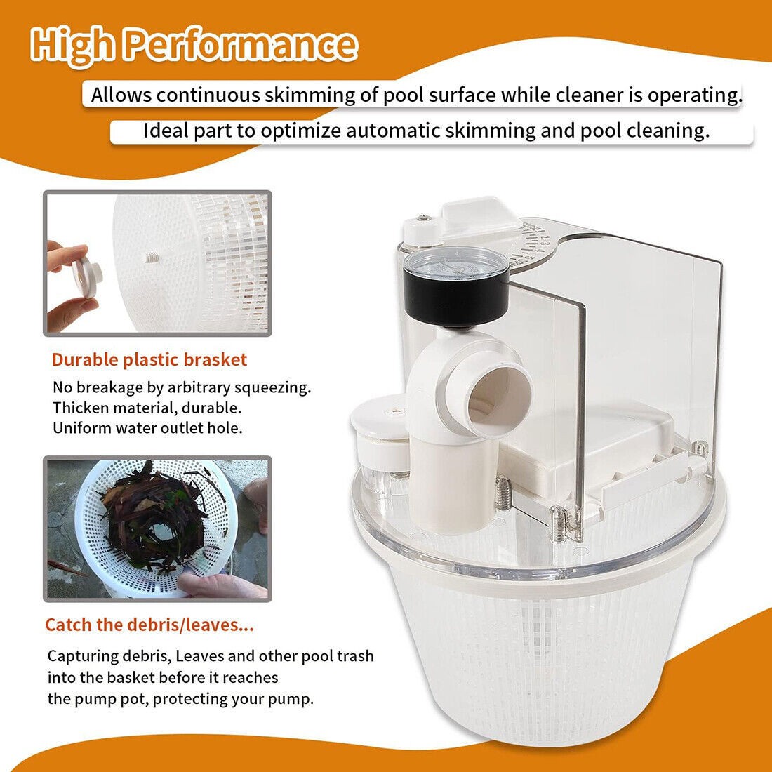 Part for R211100 Vac-Mate Pool Cleaner Dispenser Box Vacuum Skimmer Attachment