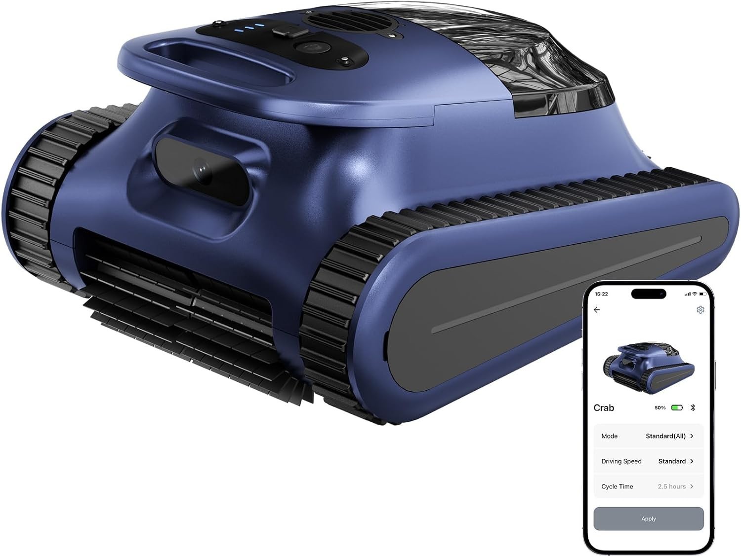 2026 Seauto Cordless Robotic Pool Cleaner, Pool Vacuum 180W Brushless Motor, APP
