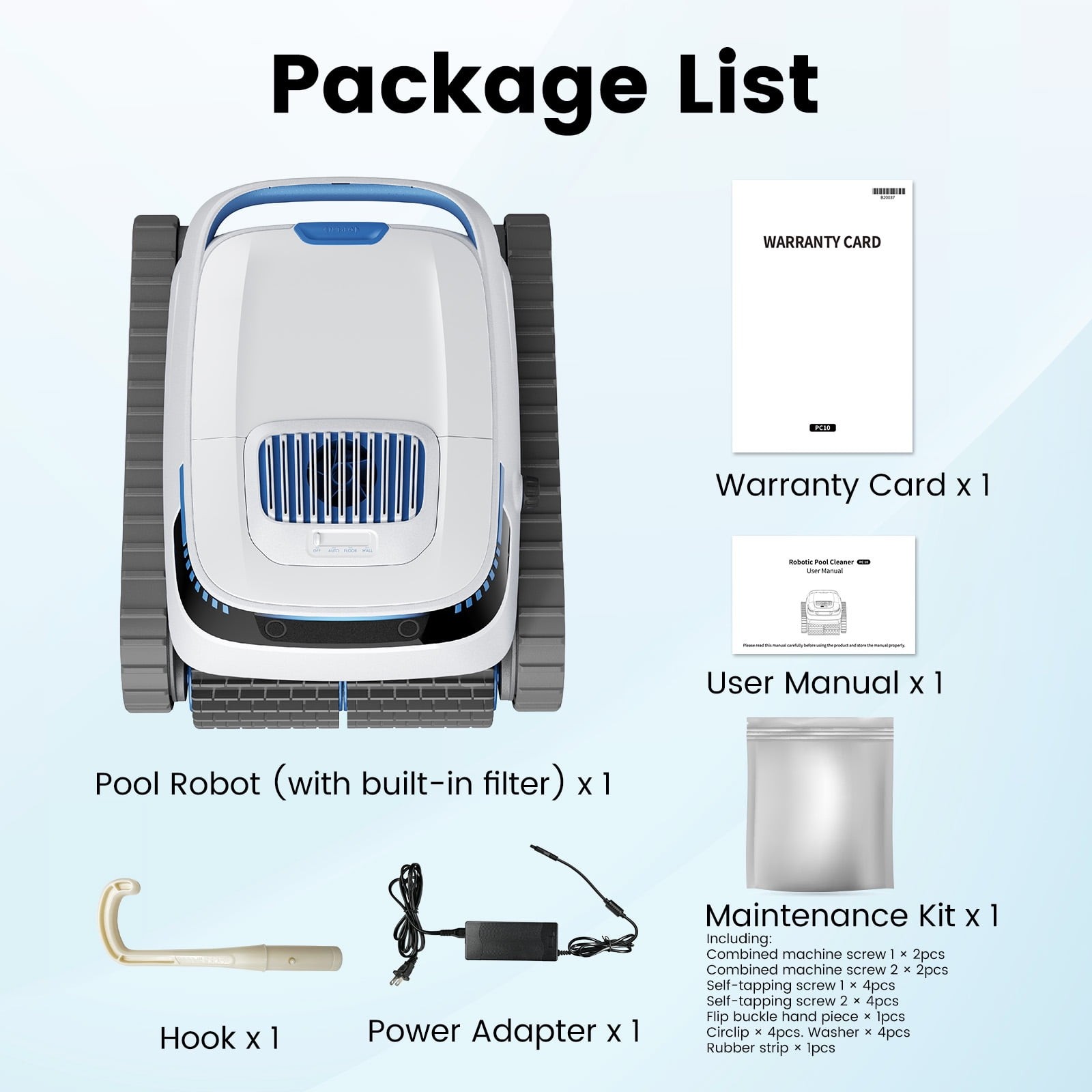 AIRROBO PC10+ Cordless Pool Vacuum Wall-Climbing 45000Pa 120Min