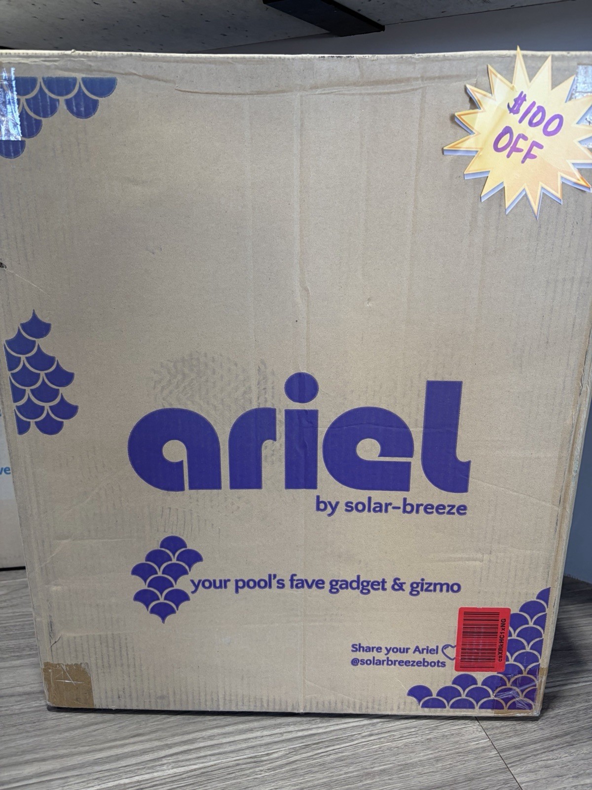 Ariel by Solar Breeze Automatic Pool Cleaner Solar Powered