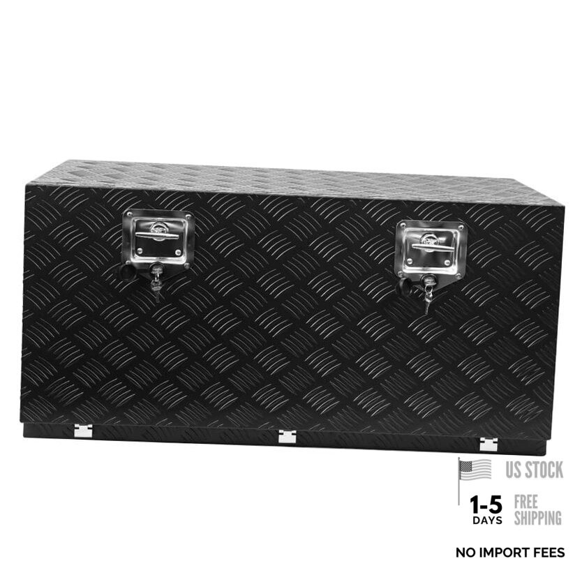36 Inch Heavy Duty Aluminum Tool Box – Waterproof Square Truck Storage
