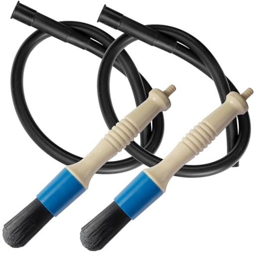 DECOHS 2 Pcs Parts Washer Brush with 31 Inch Hose- Wear Resistant Parts