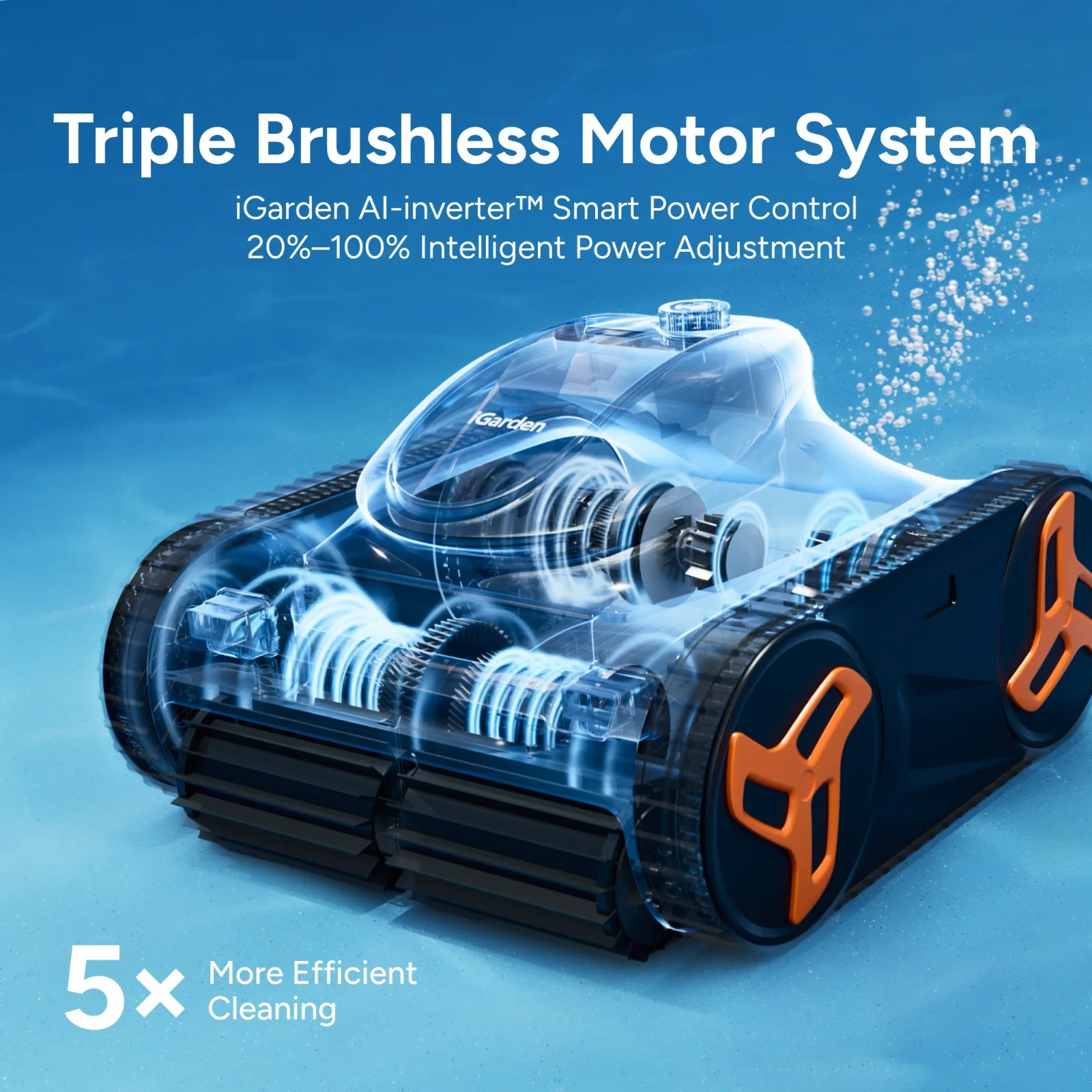 (2026 NEW) iGarden Robotic Pool Cleaner KN Series 210-Min Runtime