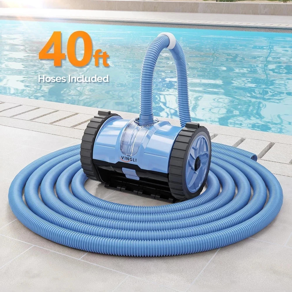2025 Upgrade Automatic Pool Vacuum Cleaner Wall-Climbing Suction Side