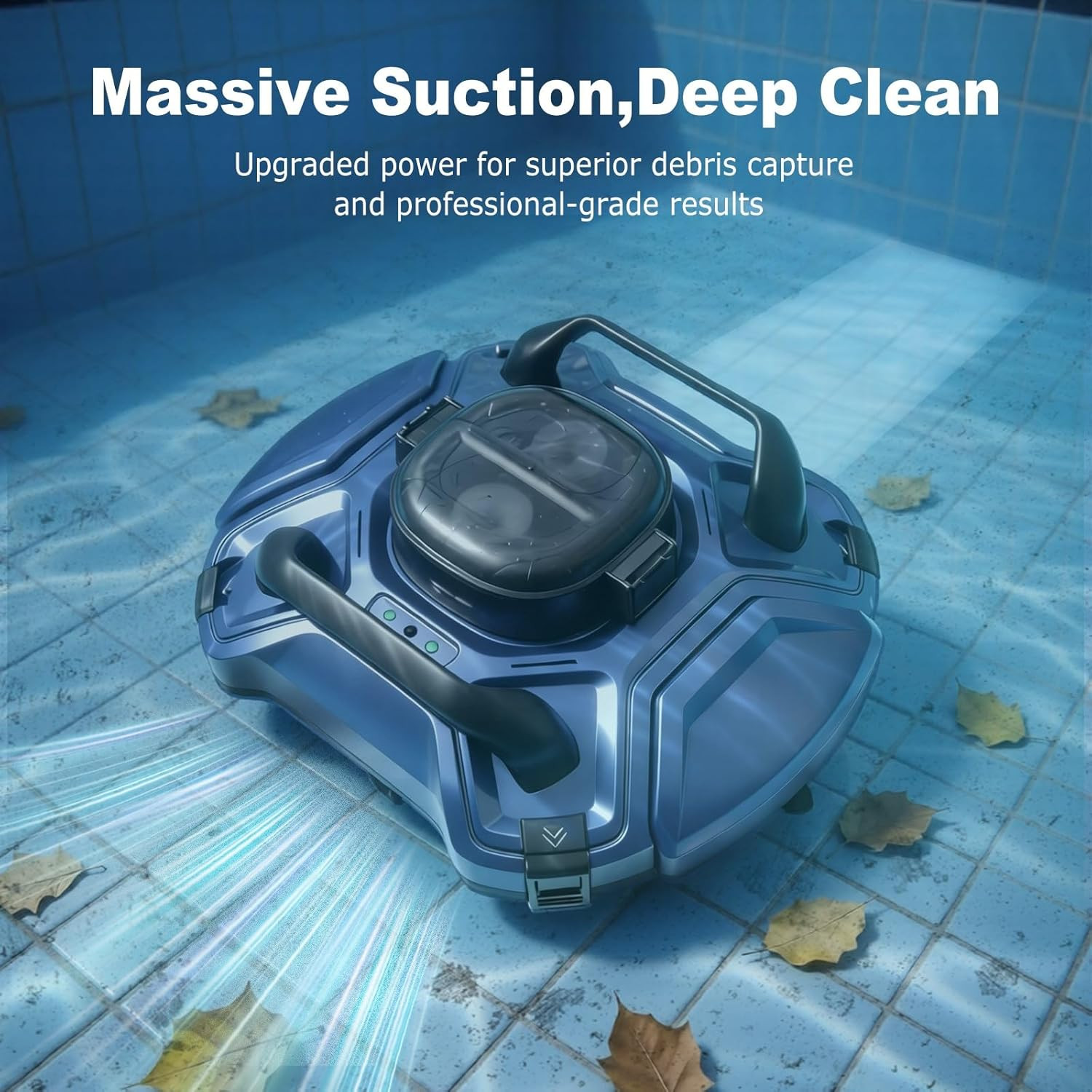 Cordless Pool Vacuum for above Ground & Inground Pools, 120 Min Runtime Robotic