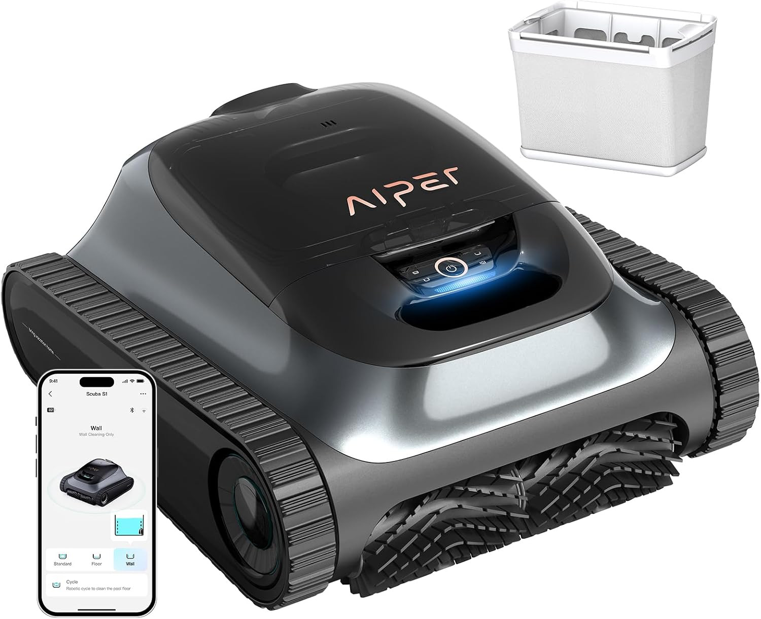 (2026 Upgrade) Scuba S1 Robotic Pool Cleaner, 270 Min Runtime, Floor/Wall/Water