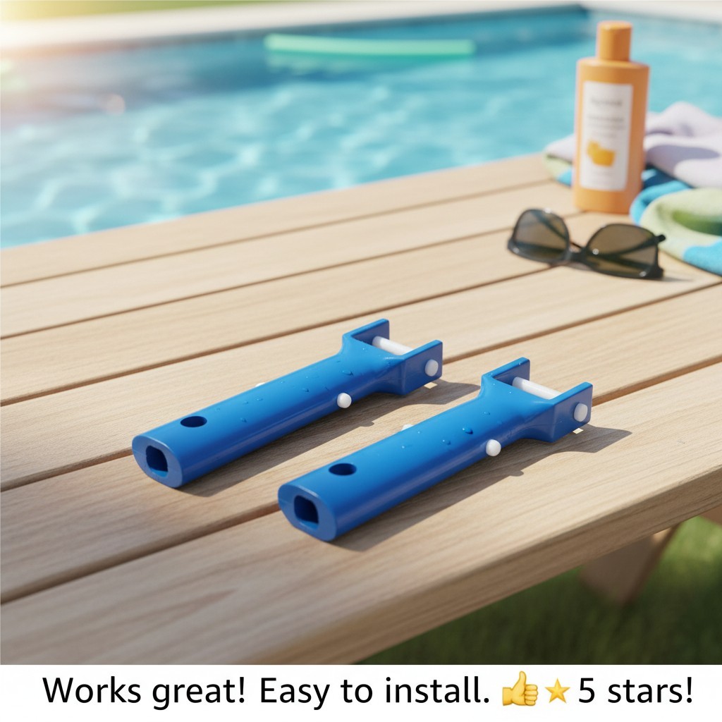 Lightweight Pool Vacuum Head Handle Kit – Easy Attachment & Maneuverability