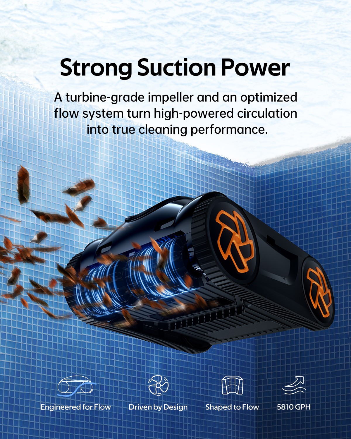 iGarden K25 Cordless Robotic Pool Cleaner for Inground Pools, Wall Climbing, Sma