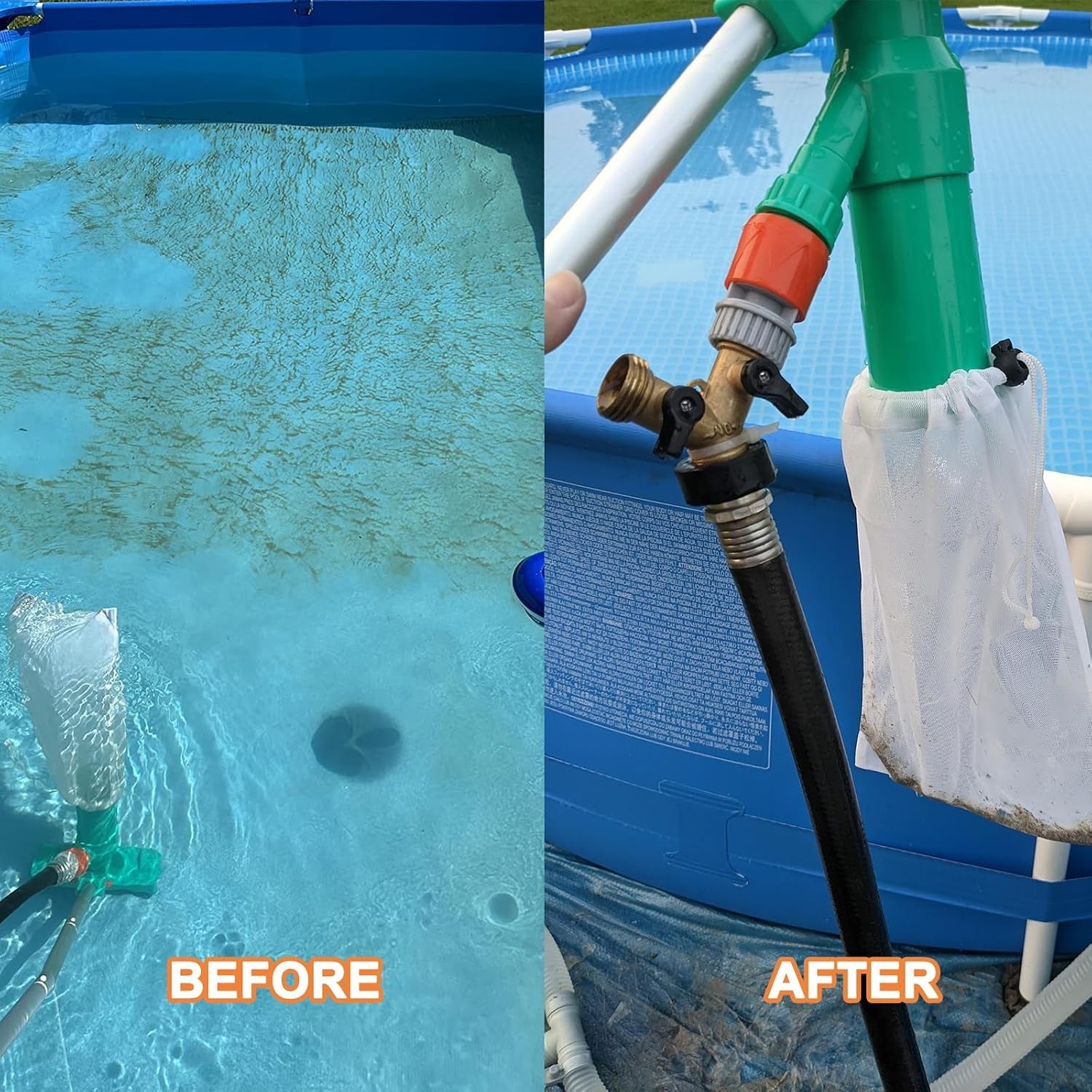 Quick Coupler for Portable Pool Vacuum, Suction Tip with Sealant Tape, Pool V…