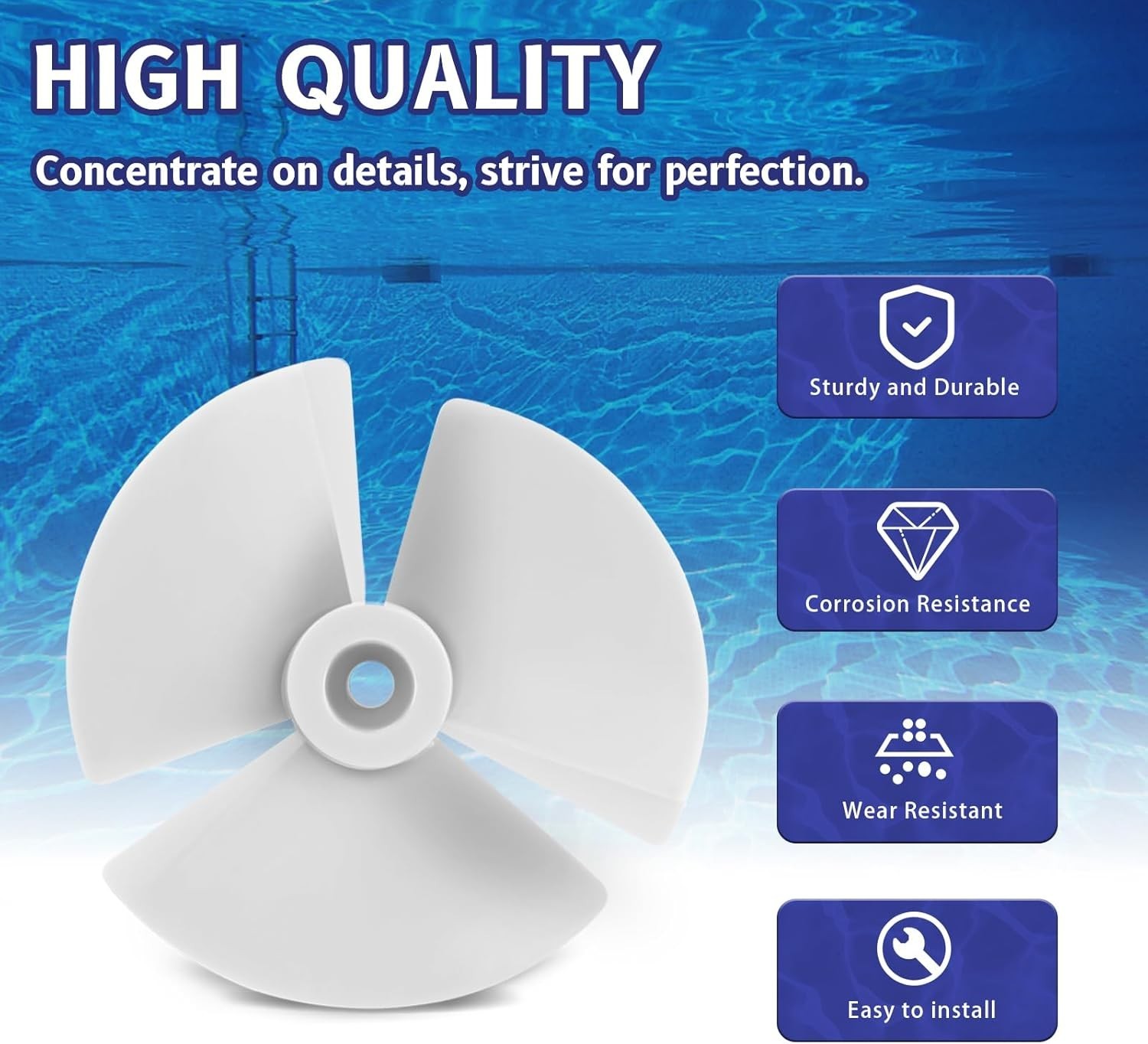 RCX11000 Impeller Replacement for Hayward Tigershark Qc/Shark/Sharkvac XL & TW R