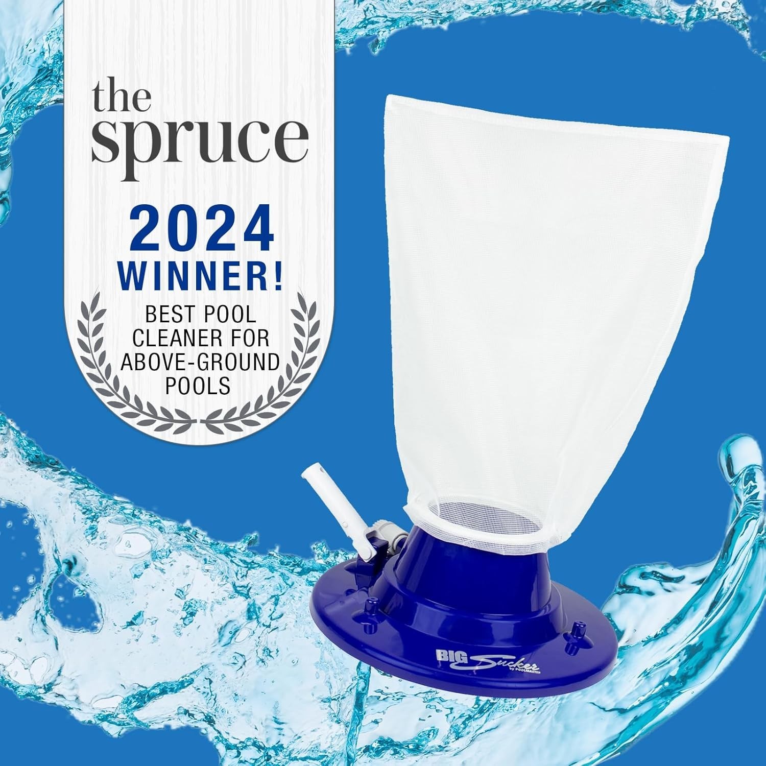 Portable Big Sucker Pool Vacuum – 15″ Blue, Touch Control with High Efficiency