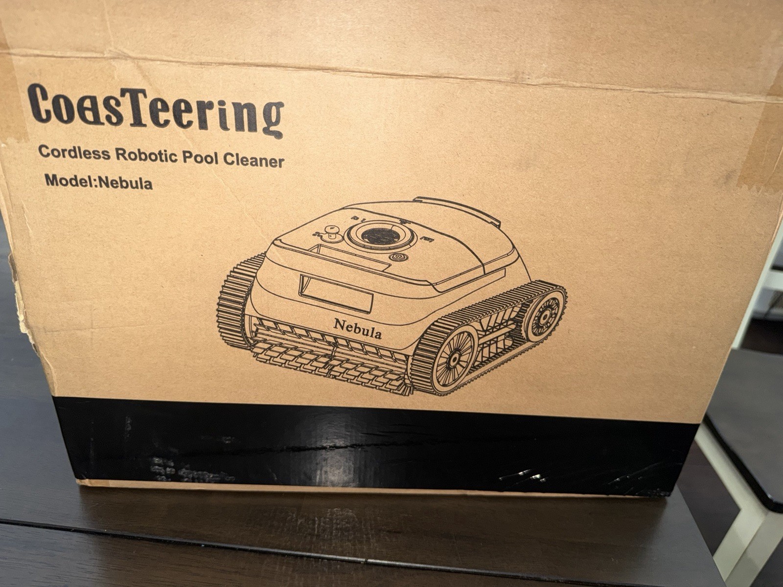 CoasTeering Ultra Nebula Cordless Robotic Pool Cleaner 5580 GPH 180-Min Runtime