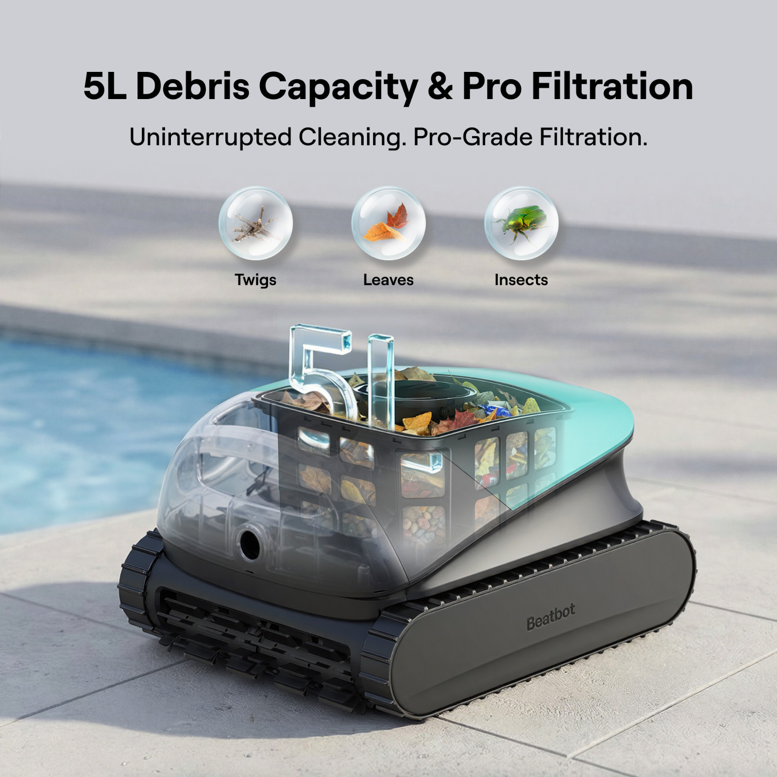 (2026 New) Beatbot Sora 10 Cordless Pool Vacuum Robot
