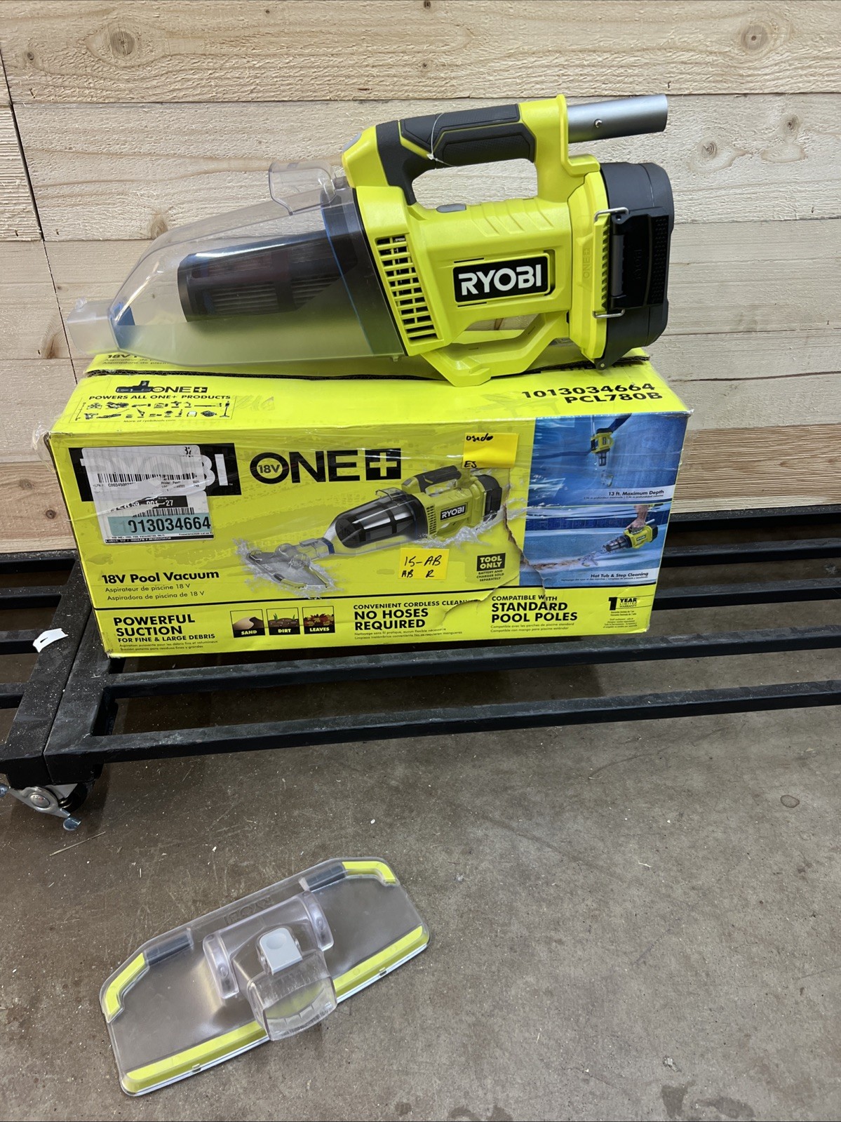RYOBI PCL780B 18V Handheld Pool Vacuum Cleaner (Tool Only) USED 15-AB