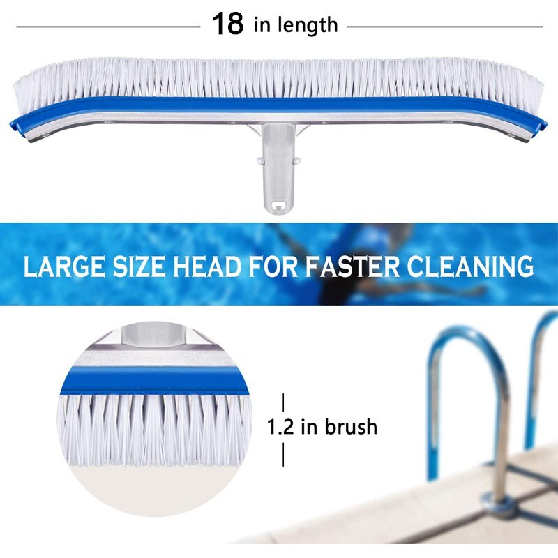 Swimming Pool Brush Durable Pool Floor Cleaning Tool Pool Broom Algae Remover