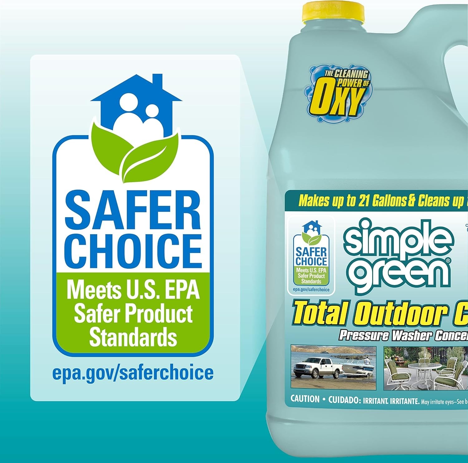 1 Gal. Oxy Solve Total Outdoor Cleaner – EPA Certified for Safe Use Outdoors