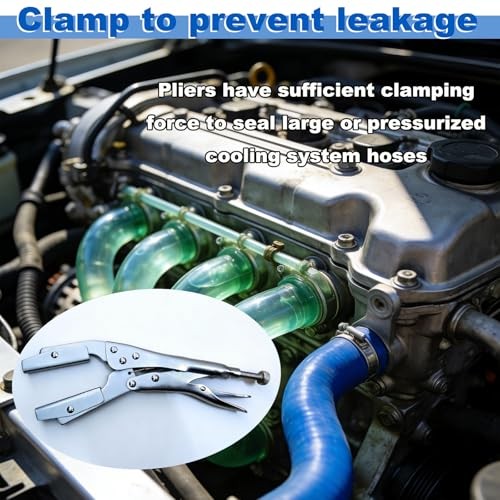 10-Inch Radiator Hose Clamp Pliers Set 4-Pack, Heavy Duty Self-Locking Pinch