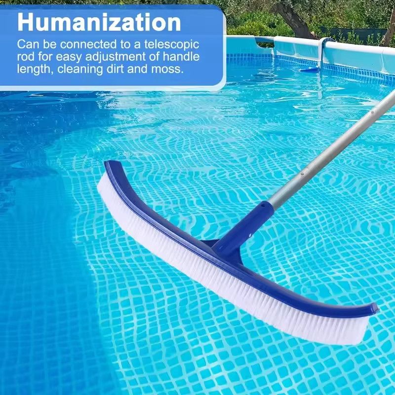 Professional Heavy Duty 18″ Swimming Pool Floor Wall Cleaning Brush Head Tool