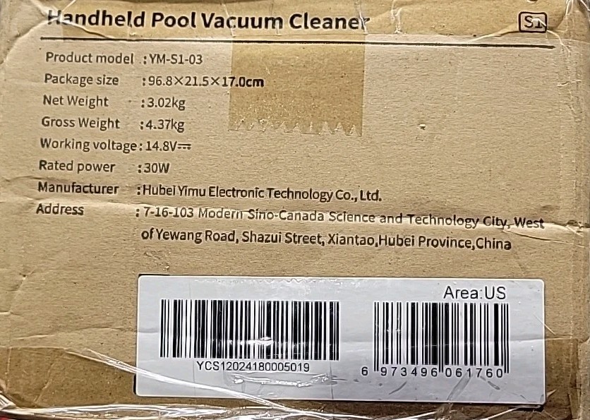 (2024 Upgraded) Lydsto Handheld Pool Vacuum with Telescopic Pole, Cordless Re…