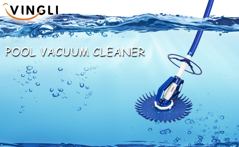 Automatic Swimming Pool Vacuum Cleaner Hover Climb Wall w/ 33 ft Hose In Ground