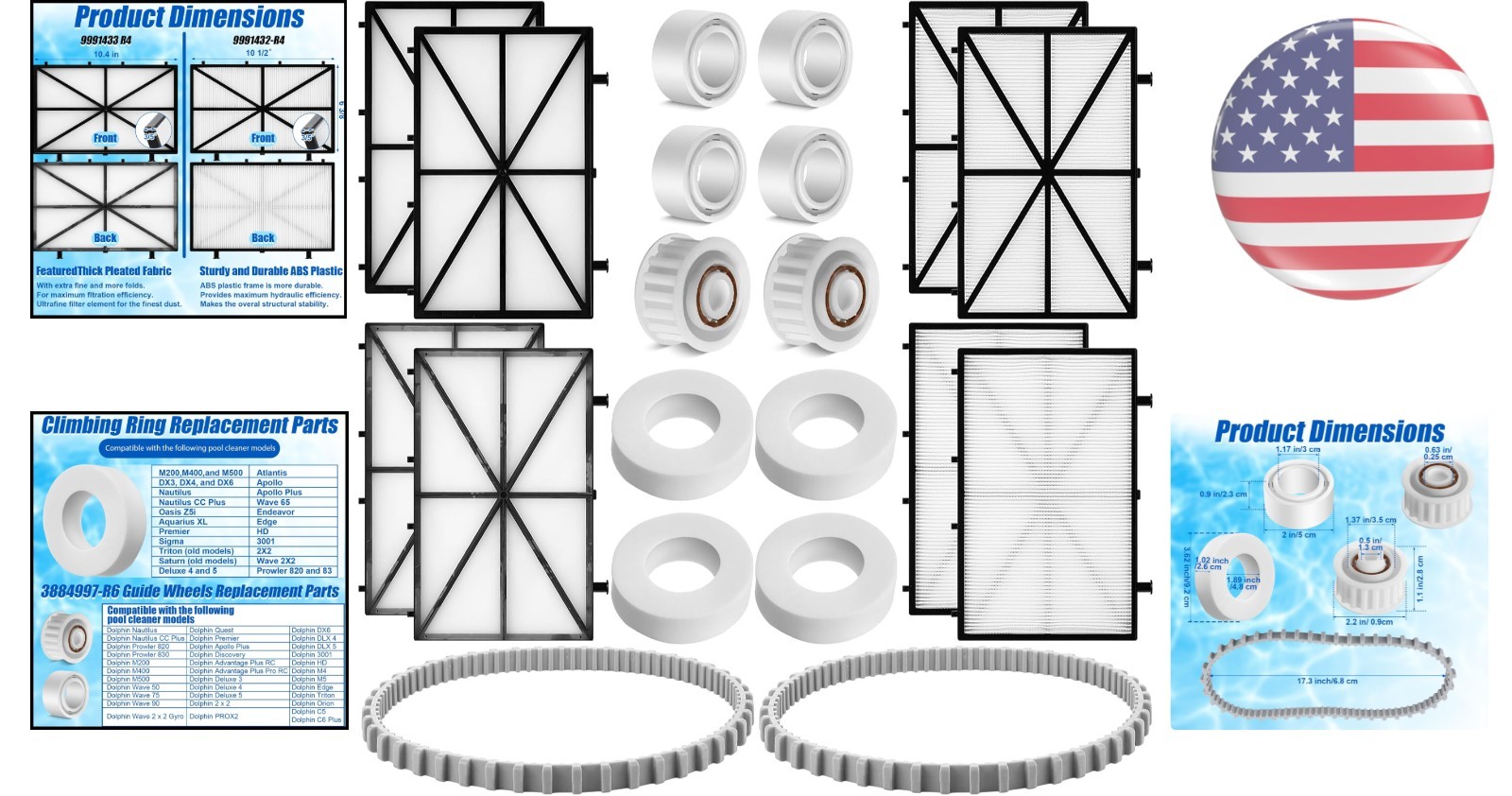 High-Efficiency 20 Pcs Pool Cleaner Accessory Set – Easy Installation Guaranteed