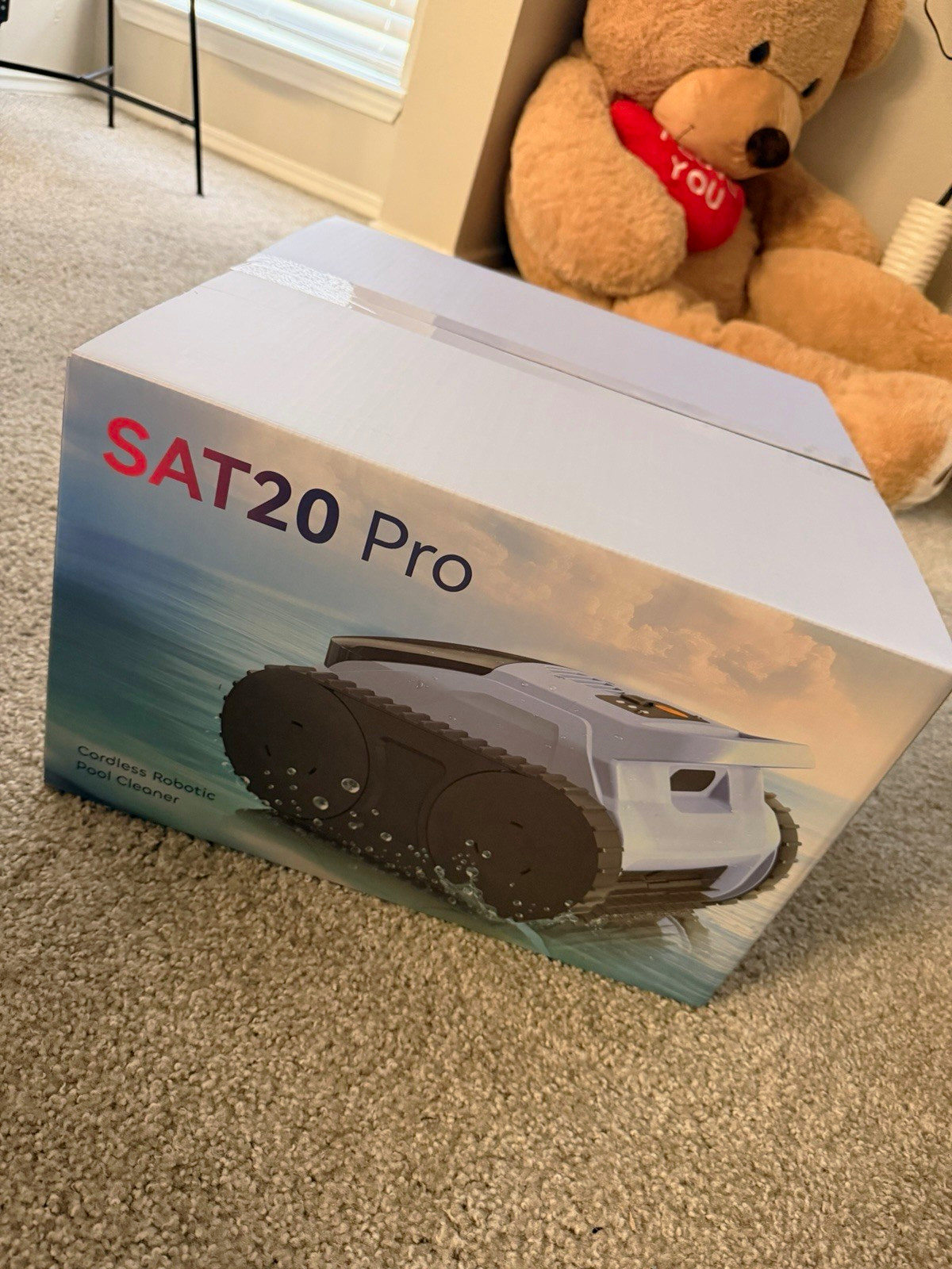 SAT20 Pro Cordless Robotic Pool Cleaner 3Hr 2.5L 3960 GPH Blue/Black