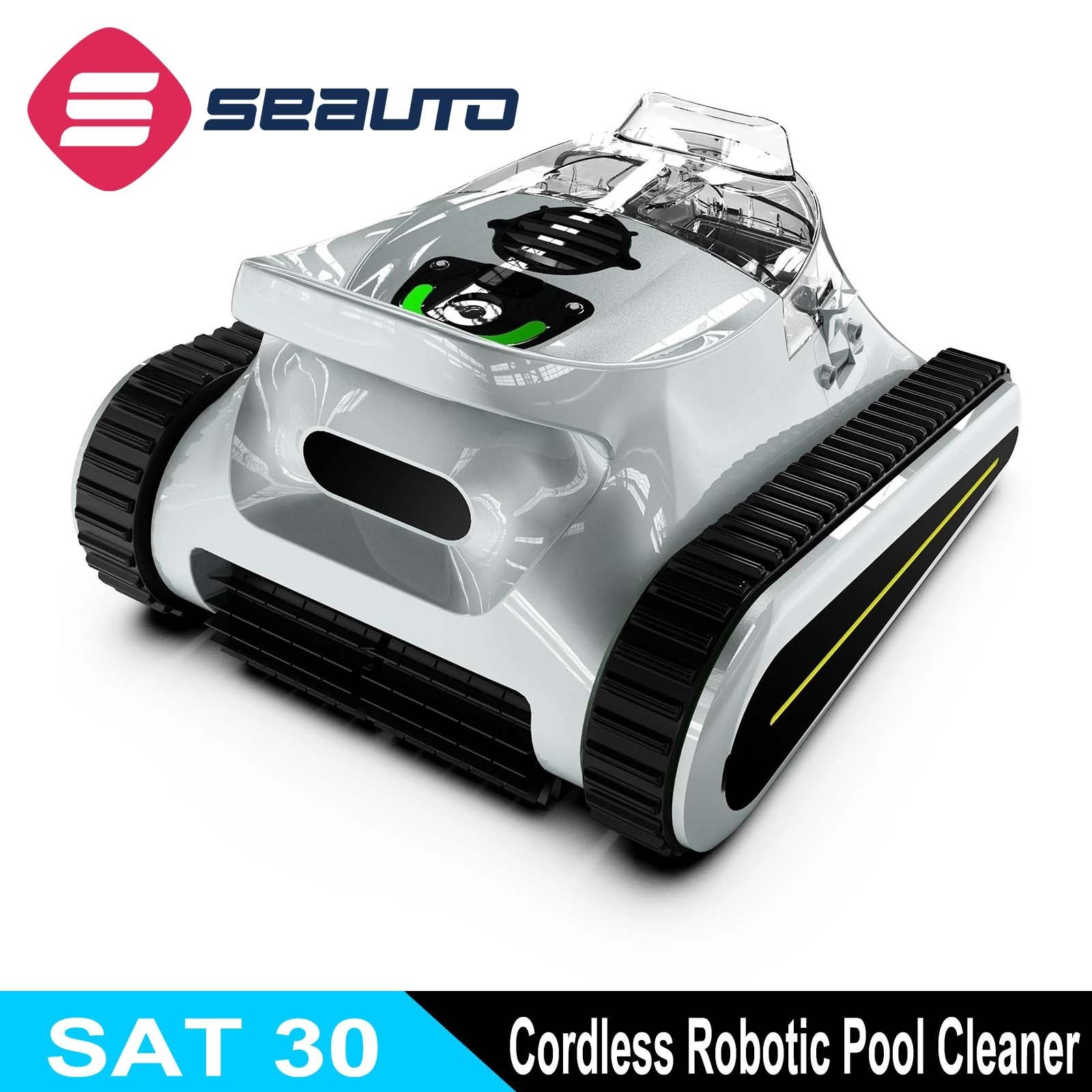Seauto SAT30 Robotic Pool Cleaner 180 Min Runtime Wall Cleaning APP Support Gary