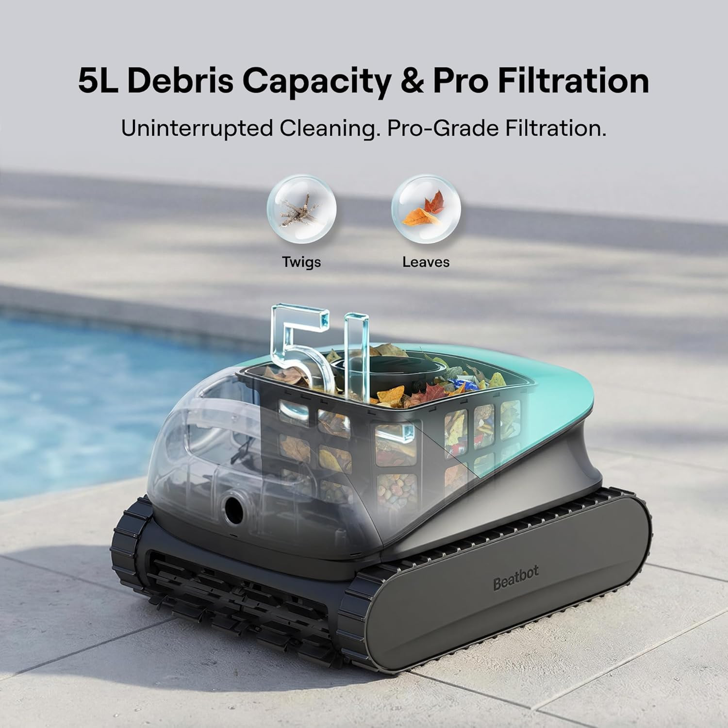 Beatbot Sora 10 Cordless Pool Vacuum Robot for Inground & above Ground Pools, 68