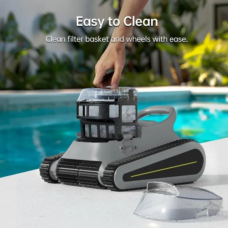 SAT 30 Robotic Pool Cleaner Pool Vacuum 180W Brushless Motor 45,000Pa Suction