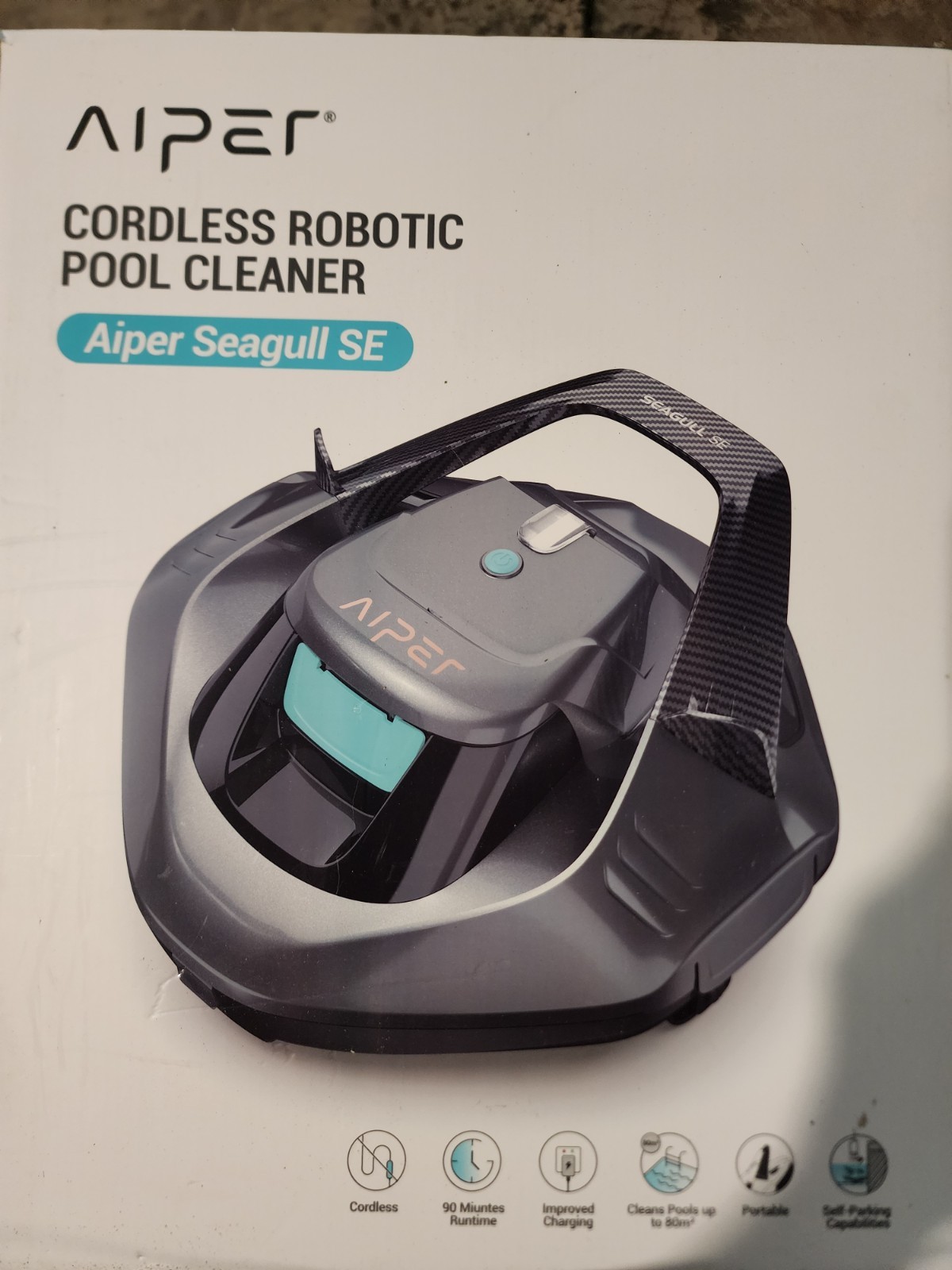 Cordless Robotic Automatic Pool Cleaner Vacuum W/ Chemical Dispensers For Pools