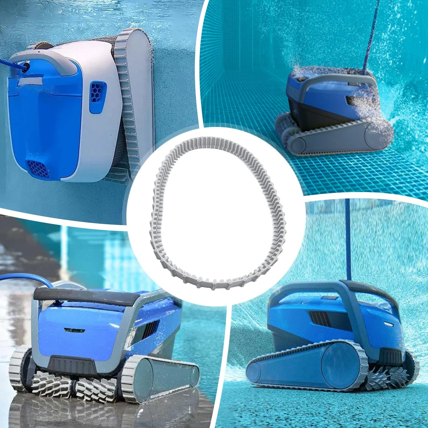 deawater Replacement Gray Tracks for Maytronics Dolphin Robotic Pool