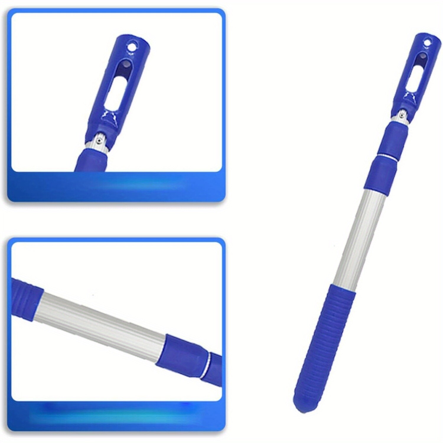 Telescopic Swimming Pool Pole Aluminium Rod Pool Pole for Connect Net Brushes