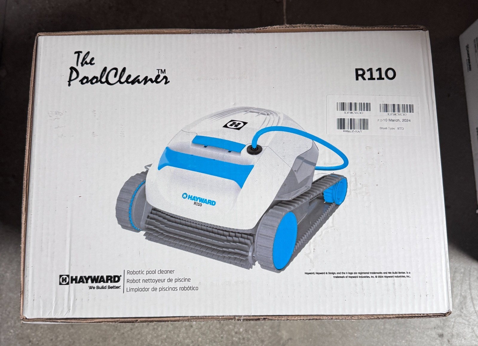Hayward The Pool Cleaner R110 Robotic Cleaner (2024 New) – Top Loading Easy Clea
