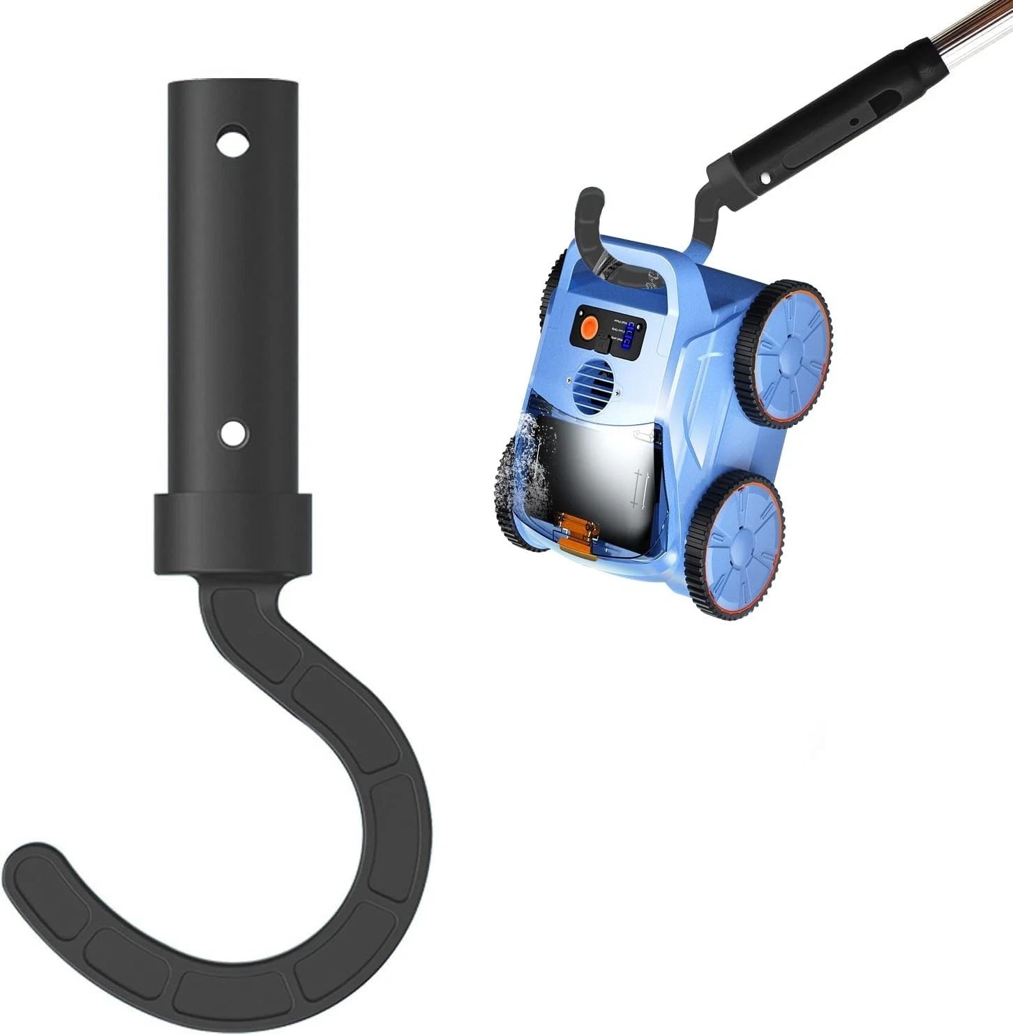 Hook for All Robotic Pool Cleaner, Seauto Pool Accessories Hook Black Hook