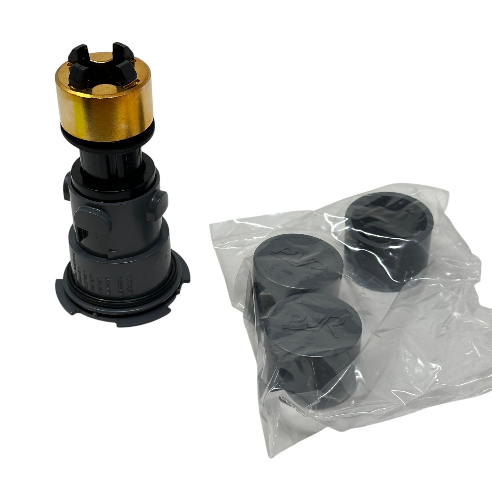 Paramount PVR Pool Cleaning System Pop Up Nozzle with Cap 004-617-4000-02 Gray