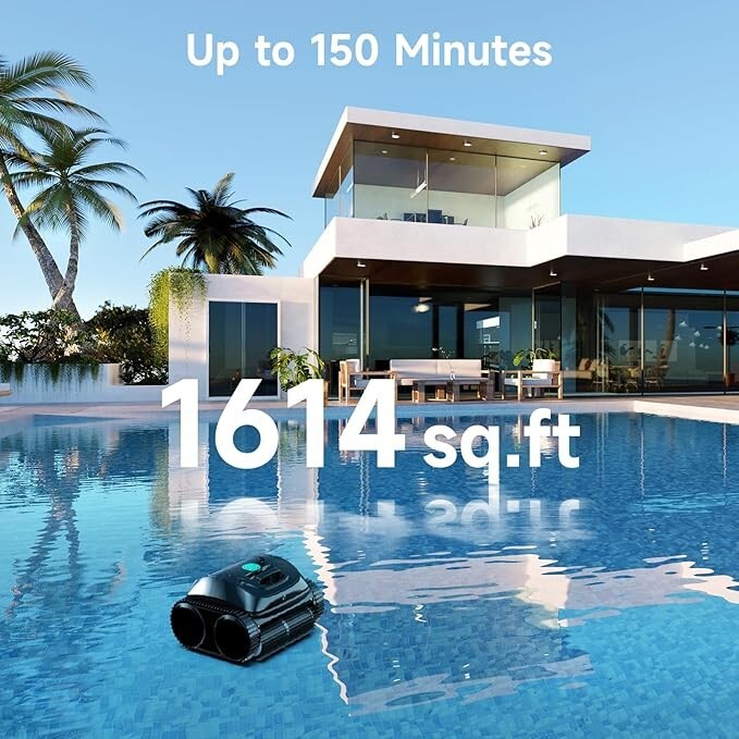 WYBOT C1 Pool Cleaner Wall Climb Cordless Robotic Pool Robot In-Ground Pools NEW