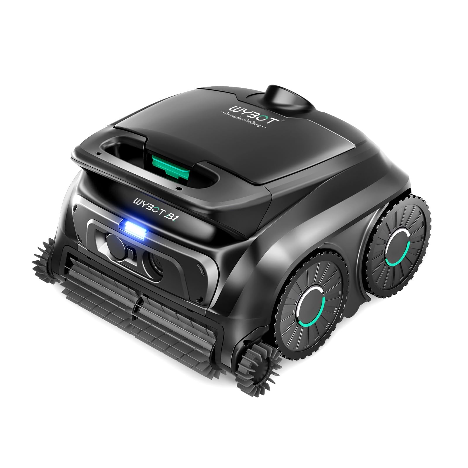 WYBOT B1 Robotic Pool Cleaner Cordless Wall Waterline Cleaning 2 Hour Runtime