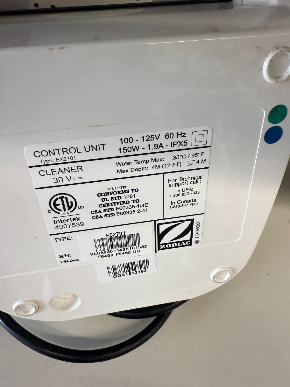 ZODIAC / POLARIS R0564700 POWER SUPPLY UNIT FITS 9450/ 9400/ SPORT POOL CLEANER