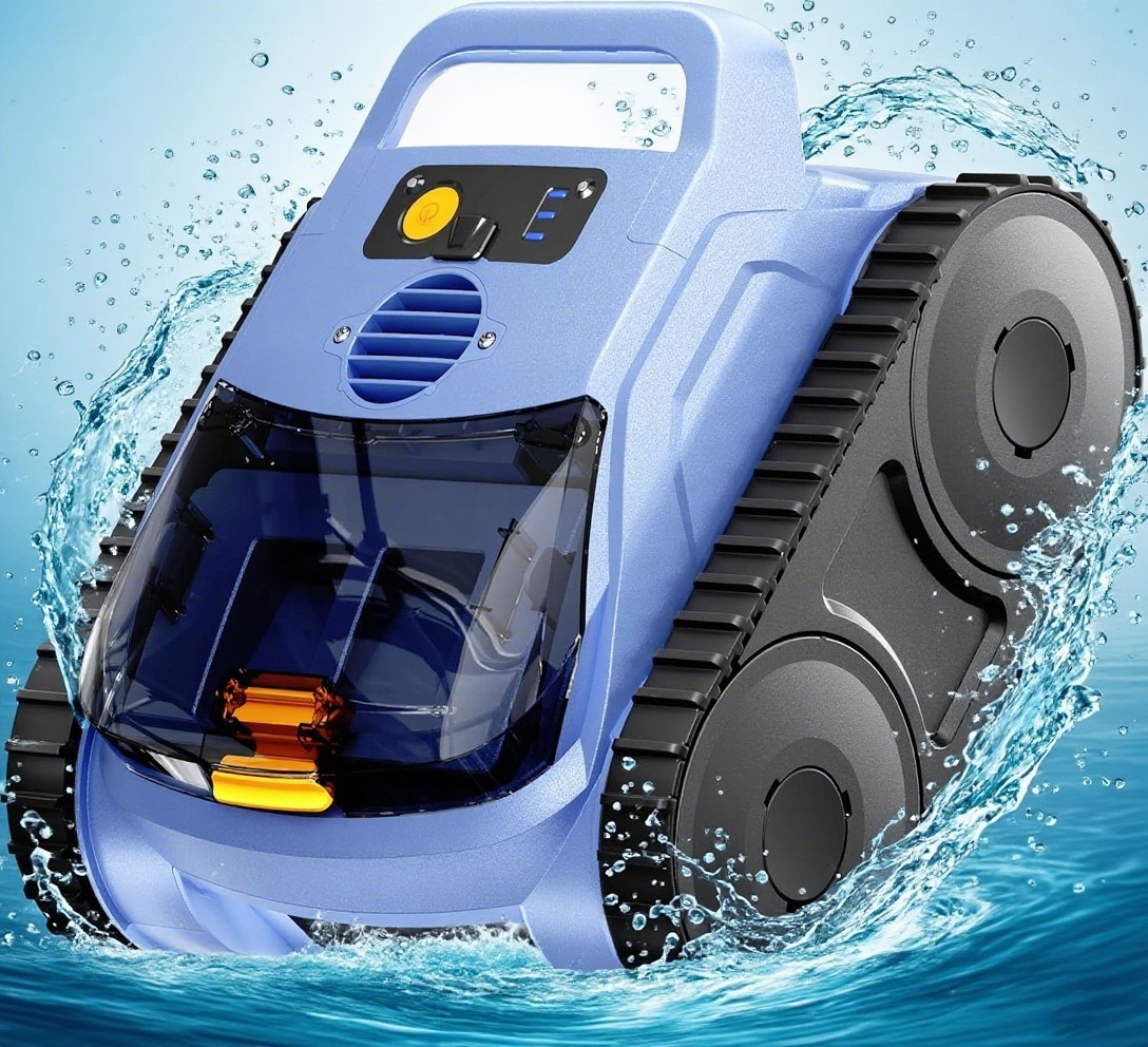 Automatic Robotic Pool Vacuum Pool Cleaner Wall Climbing Scrubber Inground Pool