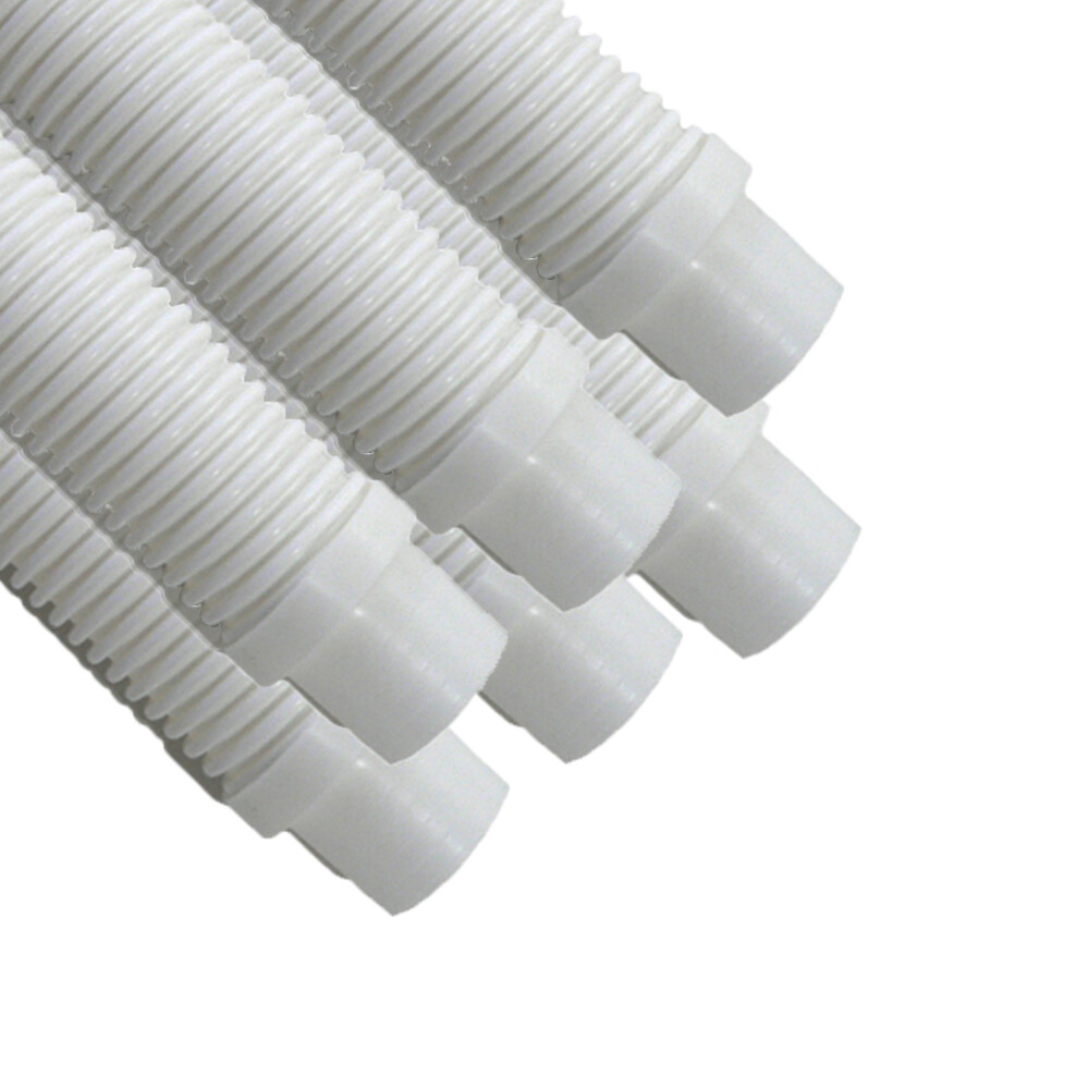 Puri Tech Pool Cleaner Vac Hose Kreepy Krauly Barracuda 1.5in x 4ft White 6 pk