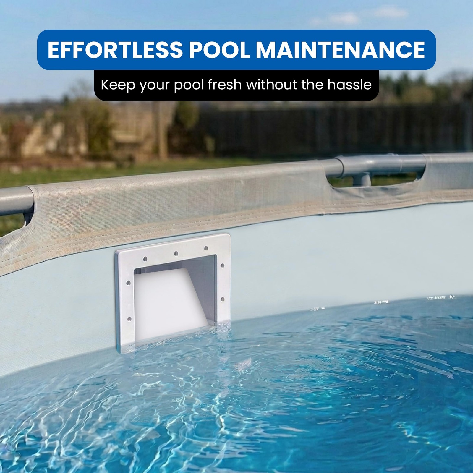 “45400 Square Mouth ThruTheWall Skimmer Kit for Above Ground Pools”